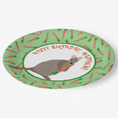 Cartoon Wallaby und Carrots Kindergeburtstag Party Pappteller (Schrägansicht)