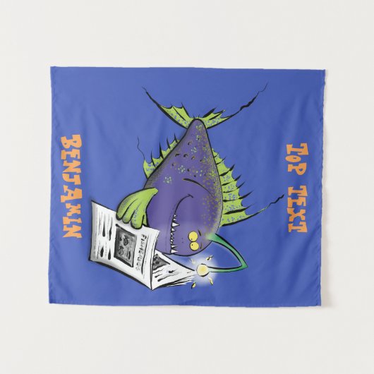 Cartoon Wandteppich (Vorderseite (Horizontal))