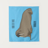 Cartoon Wandteppich (Vorderseite)