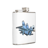 Cartoon Warbird Flugzeug Flachmann (Rechts)