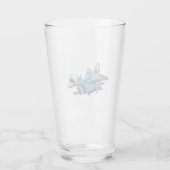Cartoon Warbird Flugzeug Glas (Rückseite)