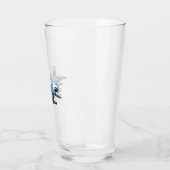 Cartoon Warbird Flugzeug Glas (Links)