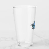 Cartoon Warbird Flugzeug Glas (Rechts)