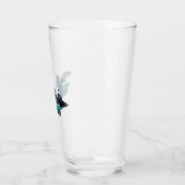 Cartoon Warbird Flugzeug Glas (Links)