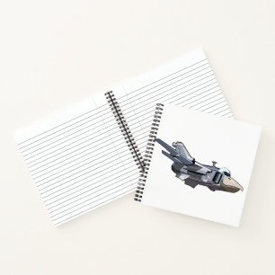 Cartoon Warbird Flugzeug Notizblock