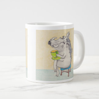 Cartoon Warthog Tasse. Jumbo-Tasse