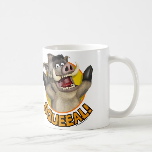 Cartoon Warthog Tier-Tasse Kaffeetasse (Rechts)