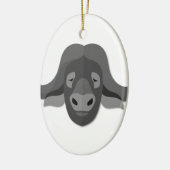 Cartoon-Wasser-Büffel Keramikornament (Links)