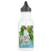 Cartoon-Wasserfall am Earth Day Edelstahlflasche (Links)