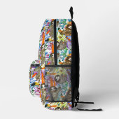 Cartoon Watercolor Sloth Pattern Bedruckter Rucksack (Rechts)