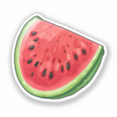 Cartoon watermelon aufkleber (Vorderseite)