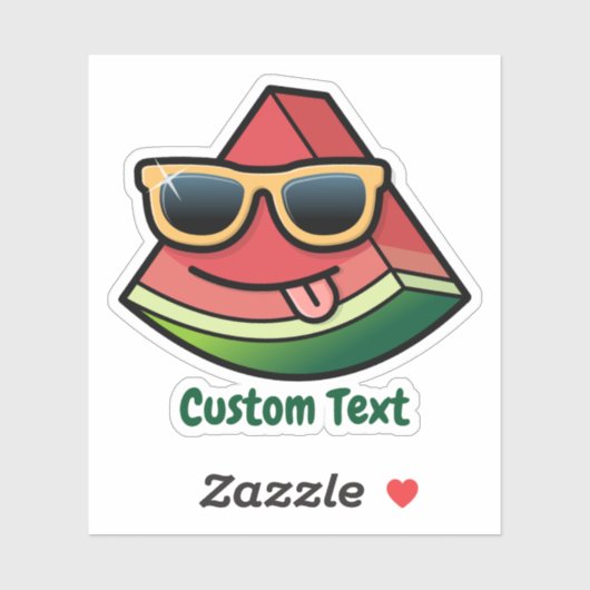 Cartoon Watermelon Aufkleber (Blatt)