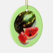 Cartoon Watermelon Keramik Ornament (Rechts)