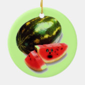 Cartoon Watermelon Keramik Ornament (Hinten)