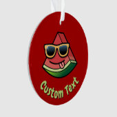 Cartoon Watermelon Ornament (Vorderseite)