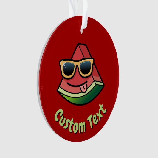 Cartoon Watermelon Ornament (Vorderseite)