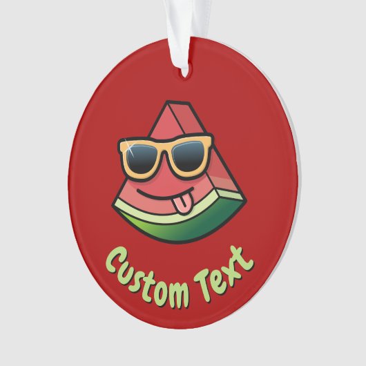 Cartoon Watermelon Ornament (Vorderseite)