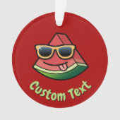 Cartoon Watermelon Ornament (Vorderseite)