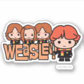 Cartoon Weasley Siblilings Graphic Aufkleber (Vorderseite)