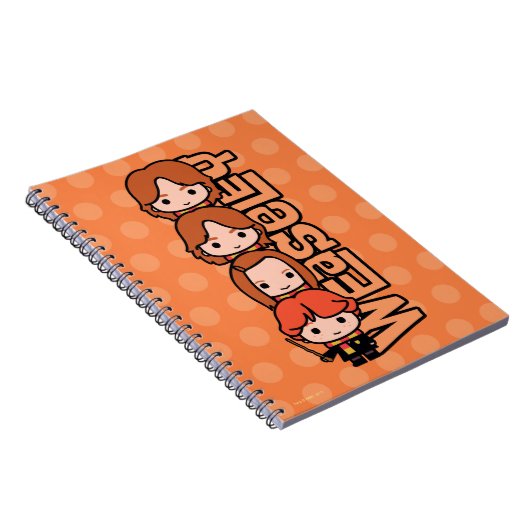 Cartoon Weasley Siblilings Graphic Notizblock (Rechte Seite)