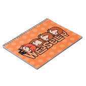 Cartoon Weasley Siblilings Graphic Notizblock (Linke Seite)