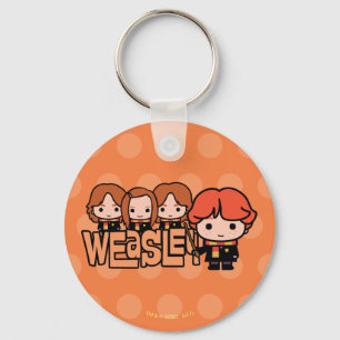 Cartoon Weasley Siblilings Graphic Schlüsselanhänger