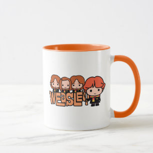 Cartoon Weasley Siblilings Graphic Tasse