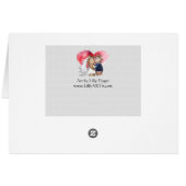 Cartoon Wedding Dance Couple (Rückseite Horizontal)