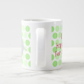 Cartoon Weihnachten Hippopotamus Jumbo Tasse (Rückseite)