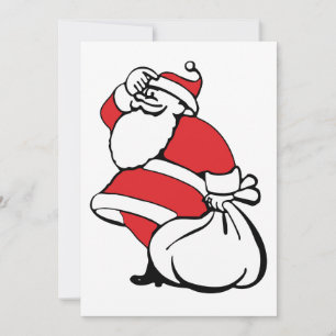 Cartoon Weihnachten Jolly Weihnachtsmann, Sack von