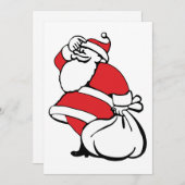 Cartoon Weihnachten Jolly Weihnachtsmann, Sack von (Vorne/Hinten)