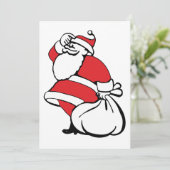 Cartoon Weihnachten Jolly Weihnachtsmann, Sack von (Stehend Vorderseite)