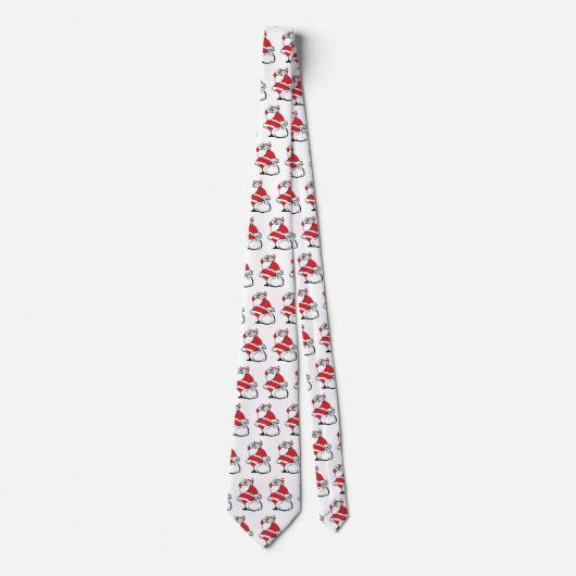 Cartoon Weihnachten Jolly Weihnachtsmann, Sack von Krawatte (Vorderseite)