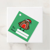 Cartoon Weihnachten Robin Fun Kinder Geschenkanhänger (Beispiel)