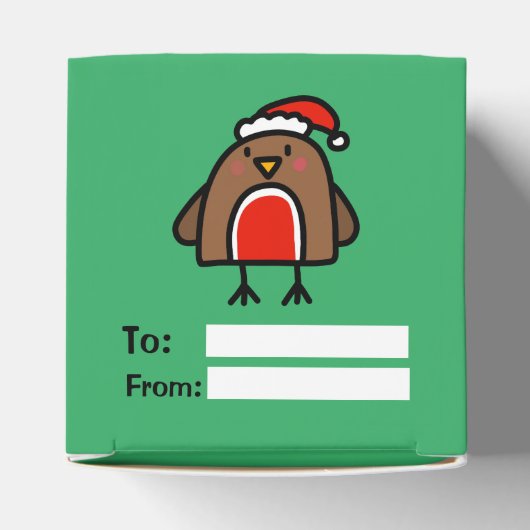 Cartoon Weihnachten Robin Fun Kinder Geschenkschachtel (Oben)