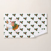 Cartoon Weihnachten Süßer Angel Holiday Handtuch (Handtuch)