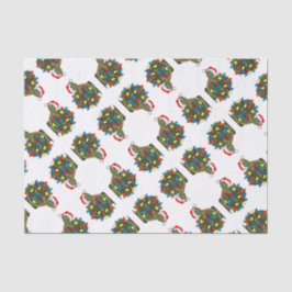 Cartoon Weihnachtsbeleuchtung Schildkrötengewebe Seidenpapier