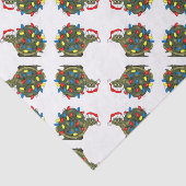 Cartoon Weihnachtsbeleuchtung Schildkrötengewebe Seidenpapier (Ausschnitt)