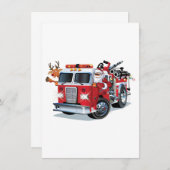 Cartoon Weihnachtsfeuerwagen (Vorne/Hinten)