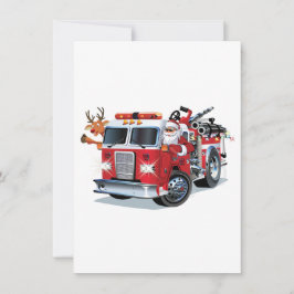 Cartoon Weihnachtsfeuerwagen