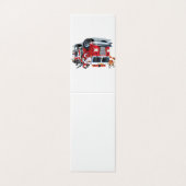 Cartoon Weihnachtsfeuerwagen (Außenseite Aufgefaltet)