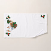 Cartoon Weihnachtsgel mit Candle Holiday Handtuch (Handtuch)