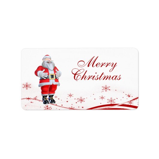 Cartoon Weihnachtsgeschenke Tags Adressaufkleber (Vorne)