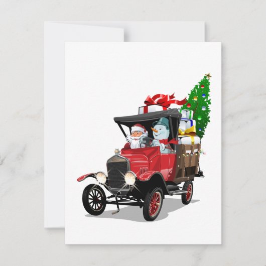 Cartoon Weihnachtswagen (Vorderseite)