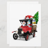 Cartoon Weihnachtswagen (Vorne/Hinten)