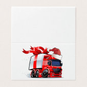 Cartoon Weihnachtswagen (Außenseite Aufgefaltet)