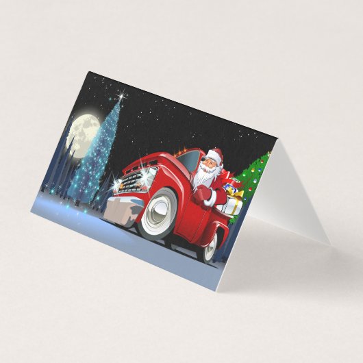 Cartoon Weihnachtswagen (Vorderseite)