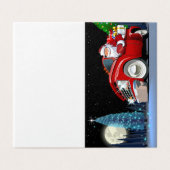 Cartoon Weihnachtswagen (Außenseite Aufgefaltet)