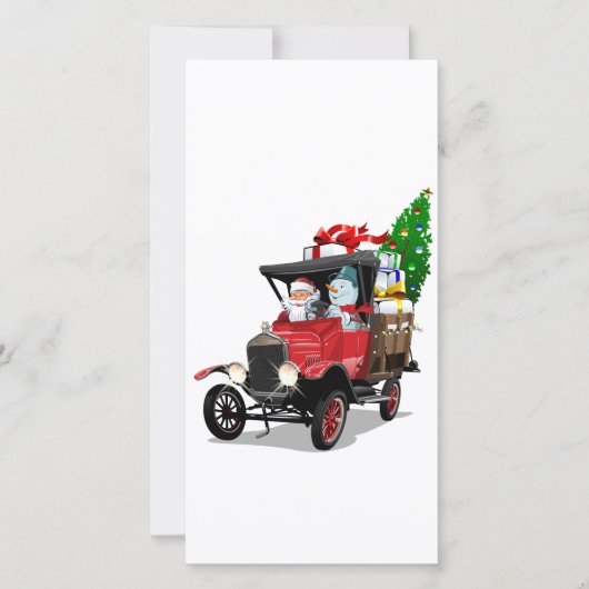 Cartoon Weihnachtswagen (Vorderseite)