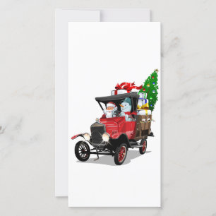 Cartoon Weihnachtswagen